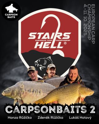 Třetím týmem, který se pokusí uspět na letošním závodě @stairs2hell jsou kluci z týmu #Carpsonbaits 2, vítězové X.ročníku...